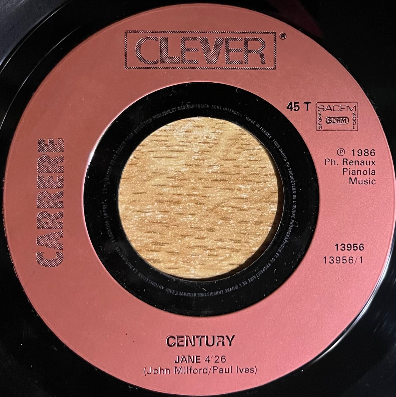 Vinyles: CENTURY - JANE – D'occasion à Bussigny par vinyl-pas-cher 2
