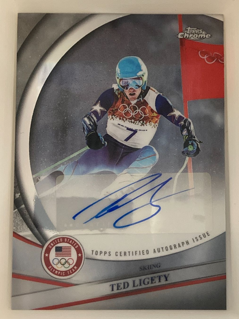 Topps Carte collezionabili: Topps Chrome US Olympics - Ted Ligety Auto – Usato da La Tour-de-Peilz venduto da Tyalos_Cards