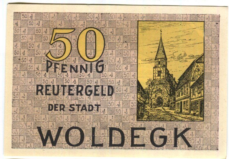 Banconote: Notgeld "50 Pfennig. Woldegk 1922" – Usato da Basel venduto da Butsch5 1