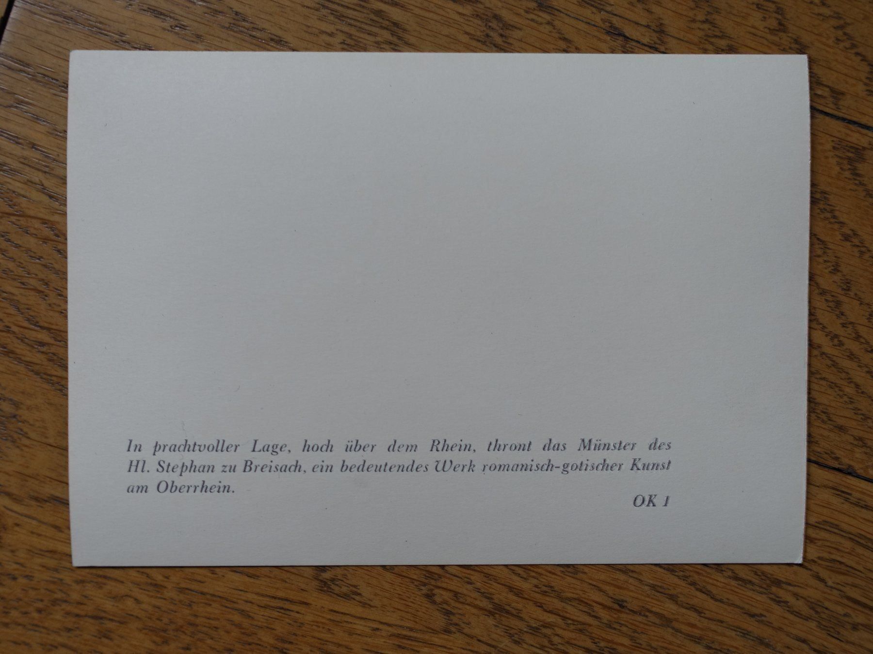 Ansichtskarten: Foto Postkarte Breisach Oberrhein – Gebraucht aus Zürich von Engiadinabassa 9