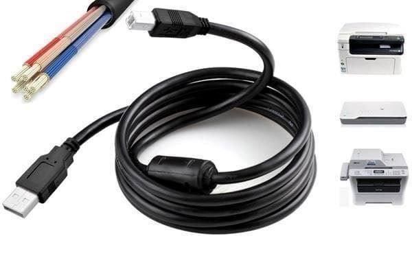 Kabel: 5M USB 2.0 Printer Scanner Drucker Daten – Neu und originalverpackt aus Buchs SG von myeasyshop_schweiz