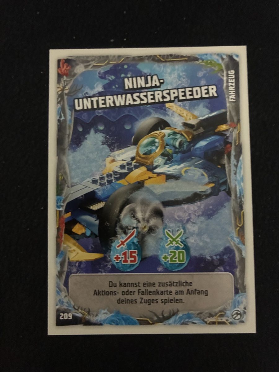 Carte collezionabili: Carta da gioco veicolo ninja subacqueo 209 – Nuovo (secondo la descrizione) da Taverne venduto da nad02026