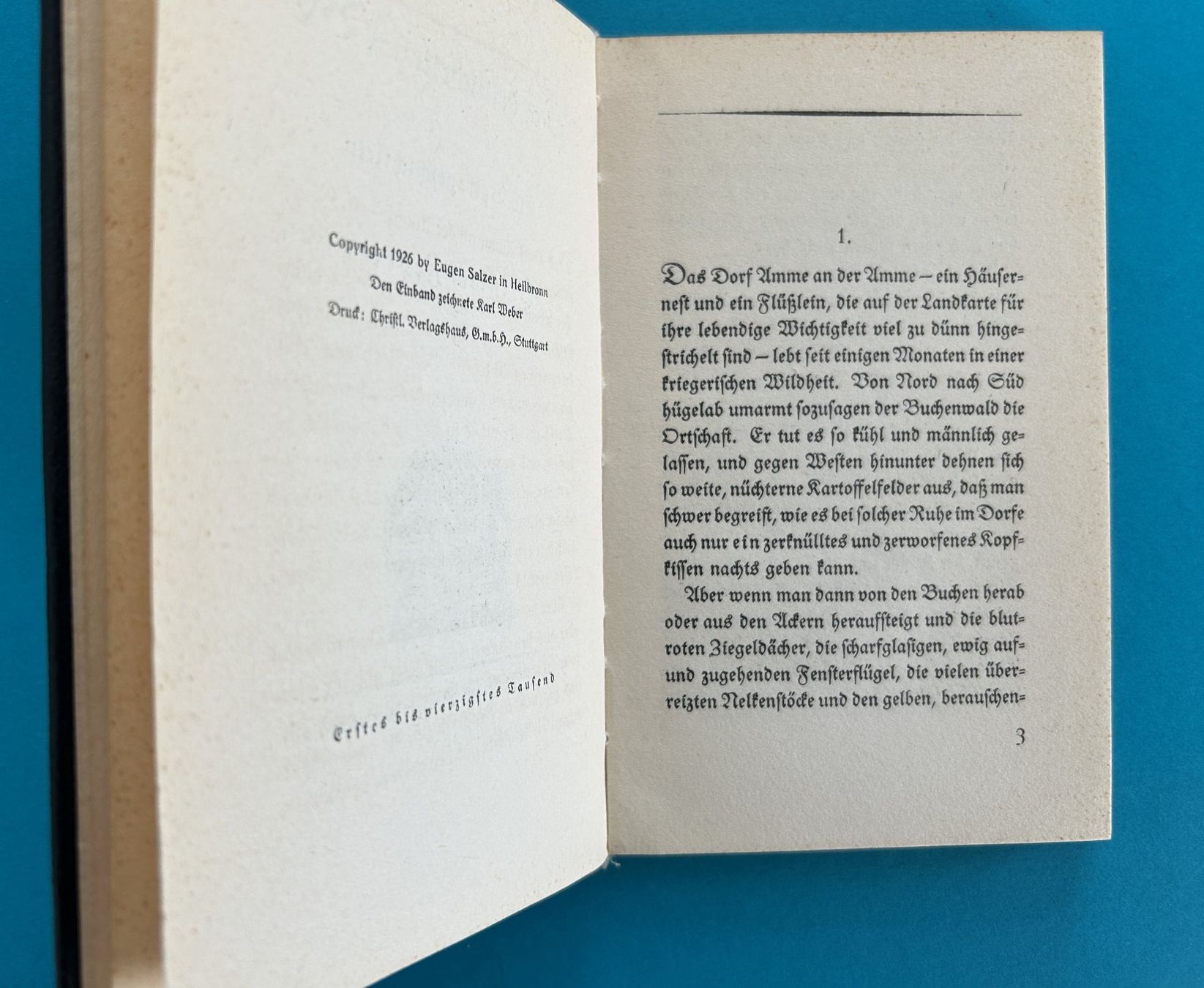 Libri: HEINRICH FEDERER: DAS DEUTSCHESTE ABC 1926 – Usato da Zürich venduto da Domus09 3