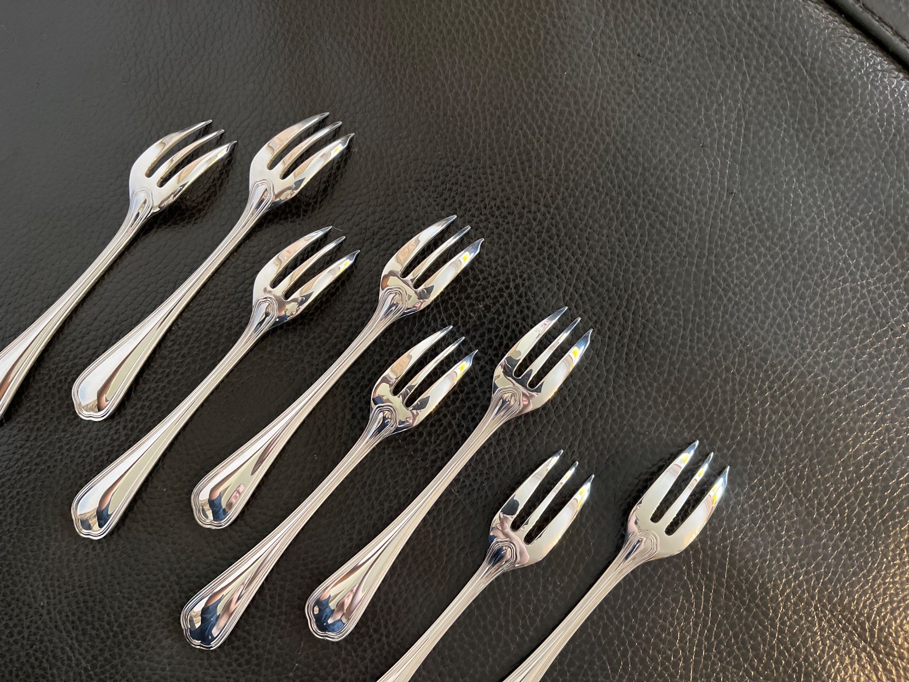 Christofle Gabeln: Christofle Spatour 8x fourchettes à gâteau – Neu (gemäss Beschreibung) aus Morges von bijouxsterling2019 6