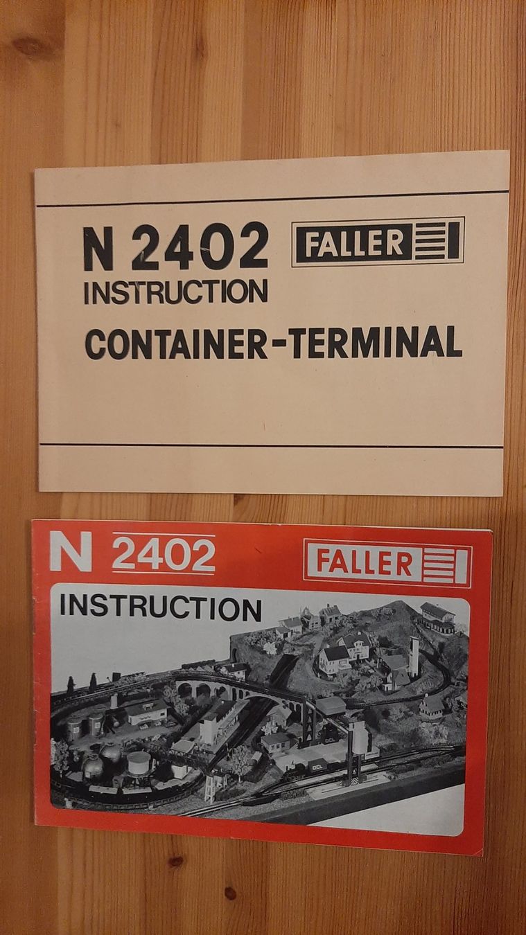 Faller Trains électriques: Verkaufe FALLER - Container - Terminal - Instruction N 2402 – D'occasion à Wiesendangen par pau_56xn