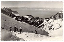 Leysin - Berneuse mit Skilift Genfersee + Jura