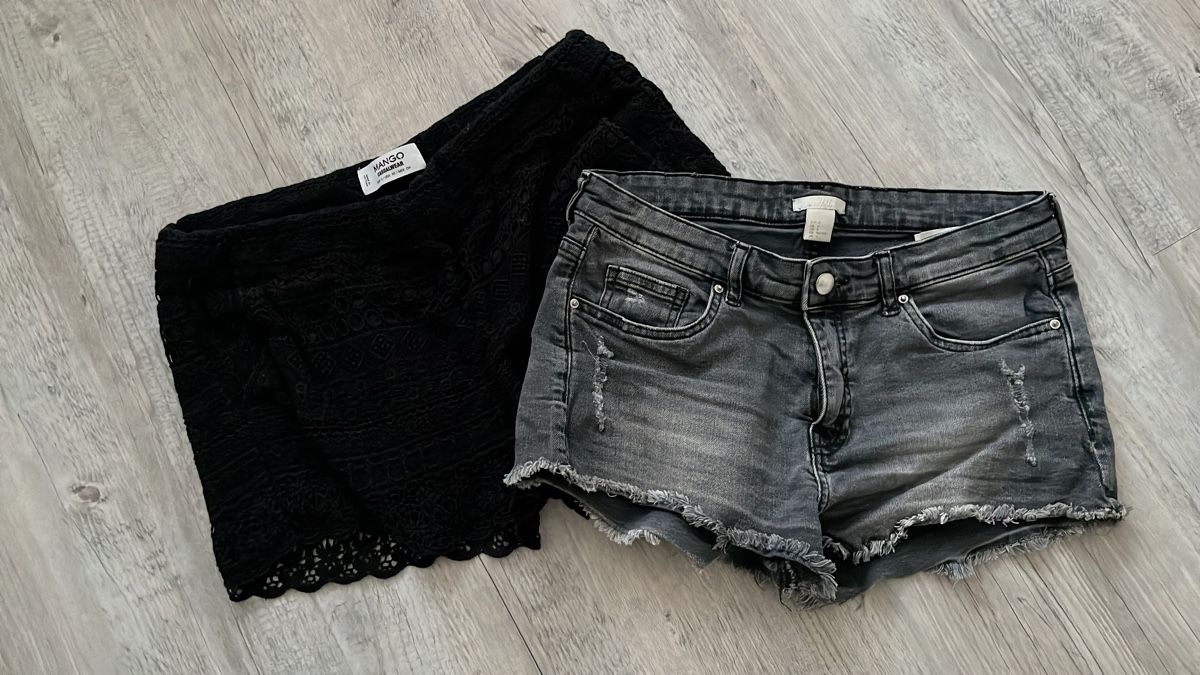 Mango Lotti & Set di vestiti: Jeans Shorts & Stoff Shorts – Usato da Muhen venduto da cor_6fyh
