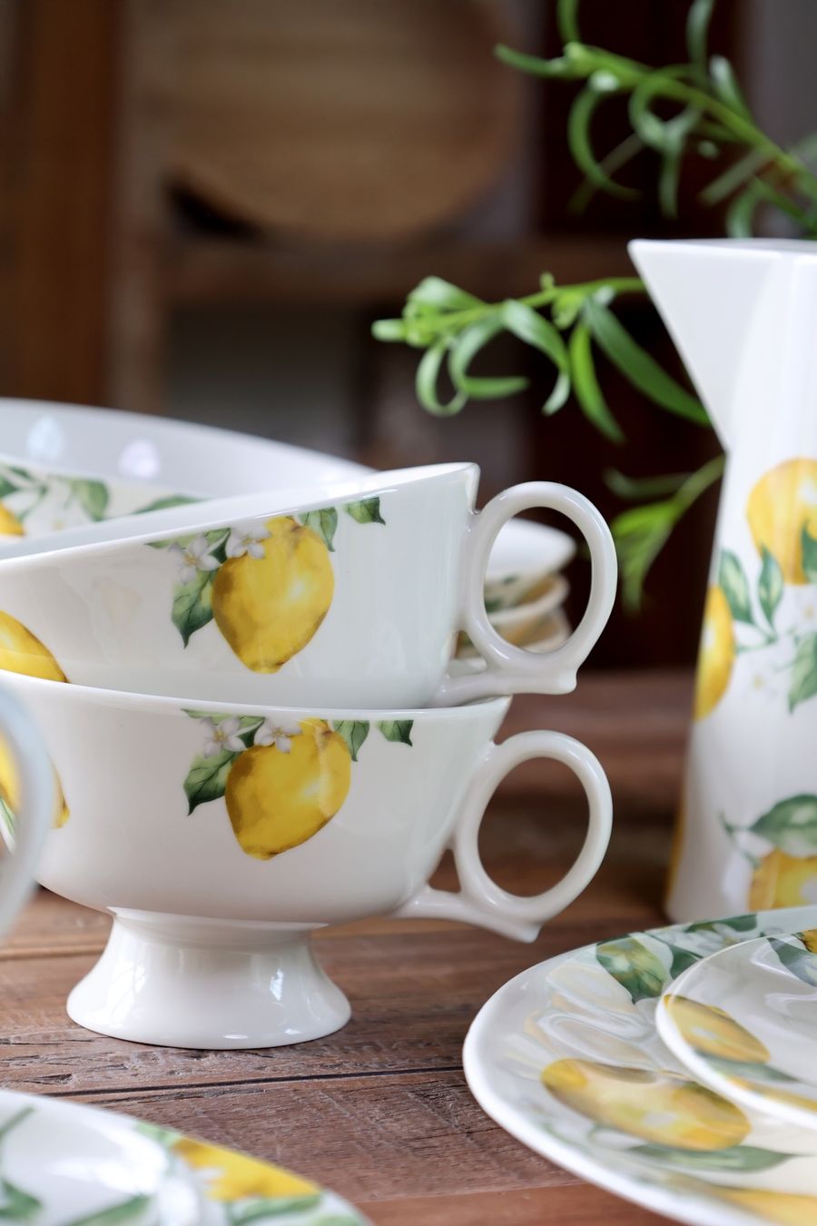 Tazze: Chic Antique Tasse "Maison Citron" – Nuovo e nell'imballaggio originale da Innertkirchen venduto da Glatthard-Interior 1
