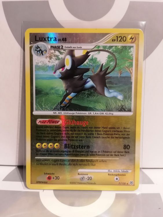 LUXTRA REVERSE HOLO DIAMOND PEARL ERA POKEMON KARTE (Gebraucht) in ...