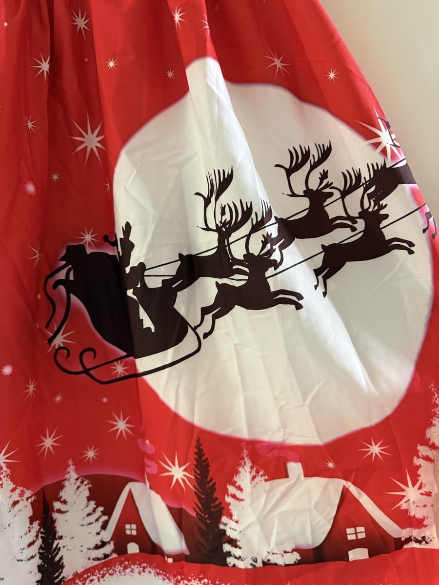 Kostüme: Festliches Weihnachtskleid mit Wintermuster, Grösse L – Neu (gemäss Beschreibung) aus Basel von zukk_ 1