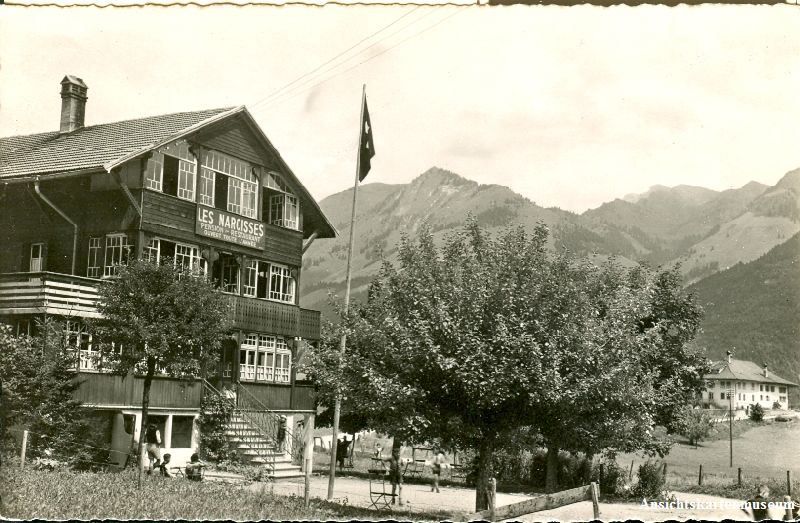 Ansichtskarten: Gruyère - Chalet les Narcisses – Gebraucht aus Emmenbrücke von teestube