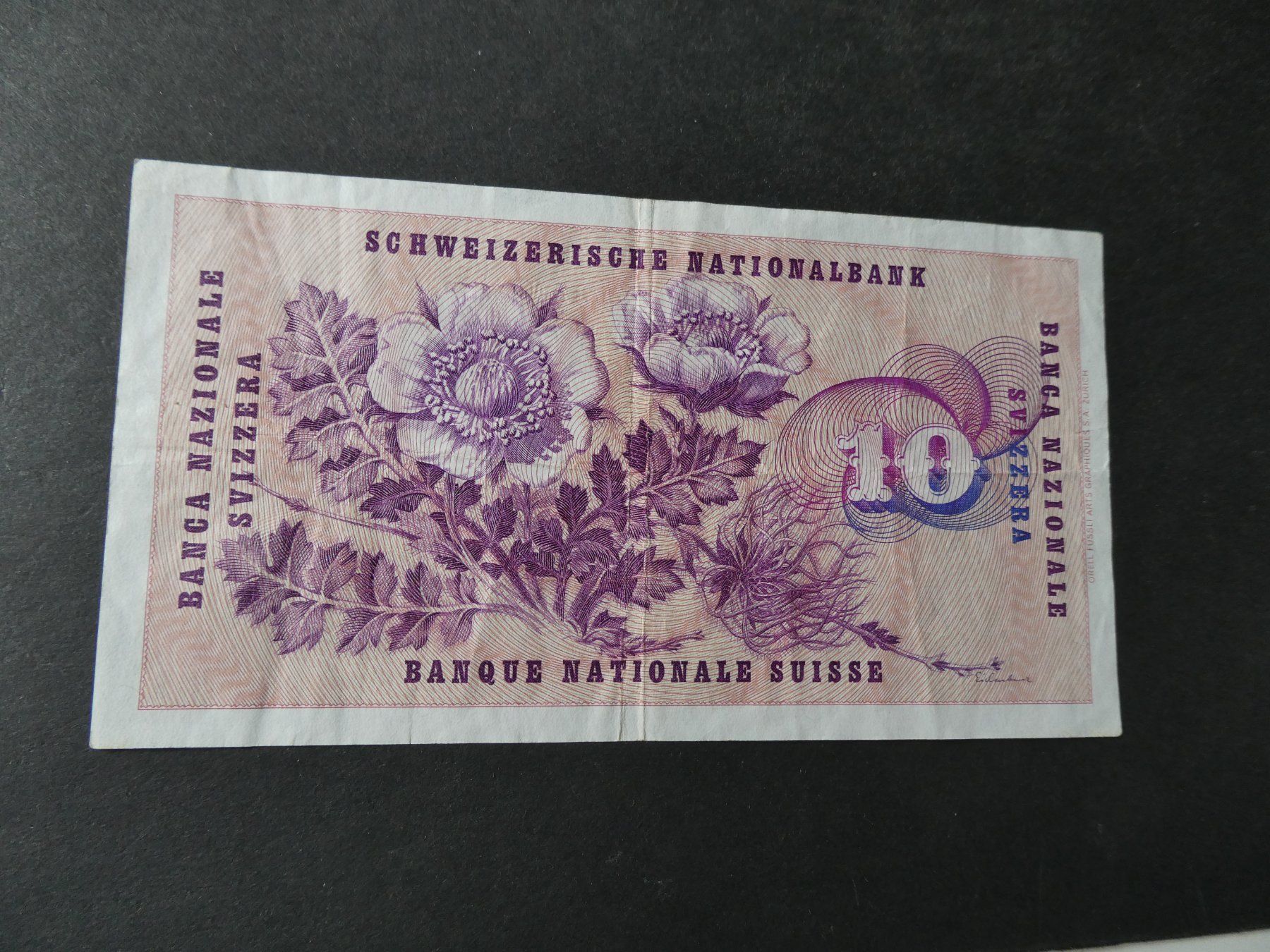 Billets de banque: Schweiz 1963, 10 Franken – D'occasion à Hinterforst par Rohusri 1