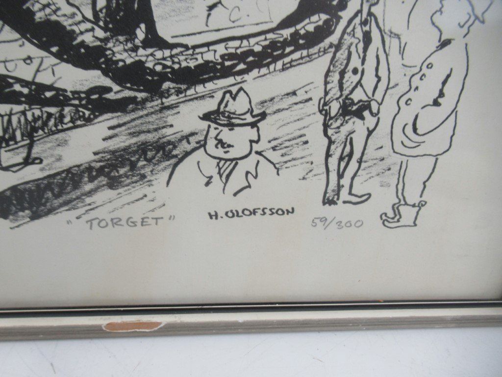 Grafiken & Lithographien: HANS OLOFSSON  Schweden LITHOGRAFIE – Gebraucht aus Flums von Flumsantik 2