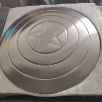 Captain America Silber  Metall Prototype Schild 60cm