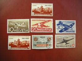 LOT FLUGPOST AB 1938, 1 X GESTEMPELT