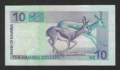 Banconote: Namibia  10 Dollars  Bankfrisch – Nuovo (secondo la descrizione) da Gordola venduto da coinsandnotes 1