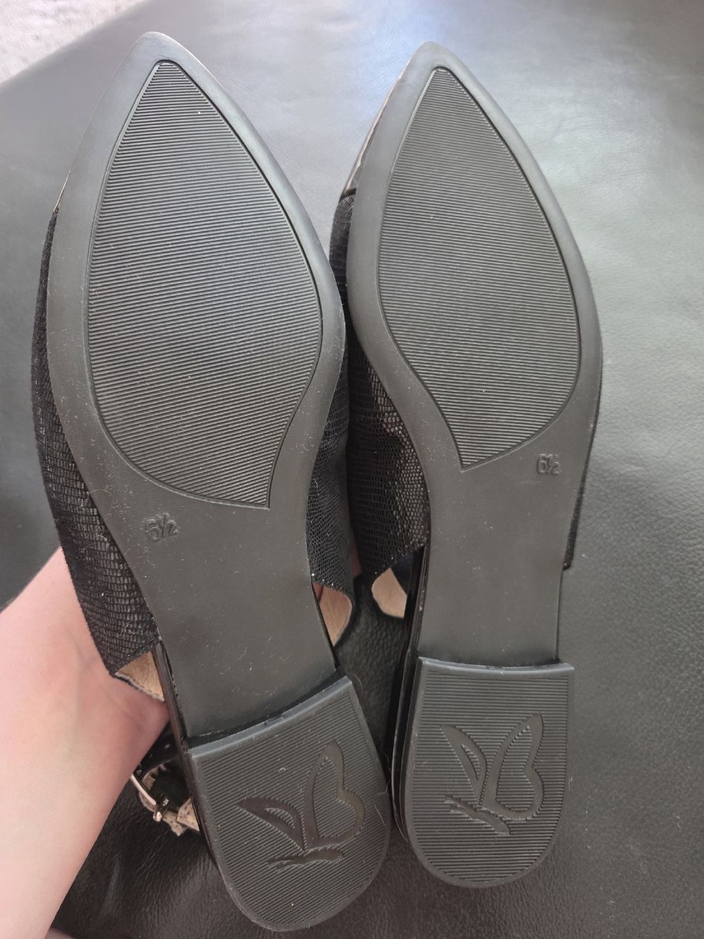 Scarpe da donna: Damen Slingpumps schwarz Leder Grösse 6.5 neu – Nuovo e nell'imballaggio originale da Root venduto da dam_2kmy 1