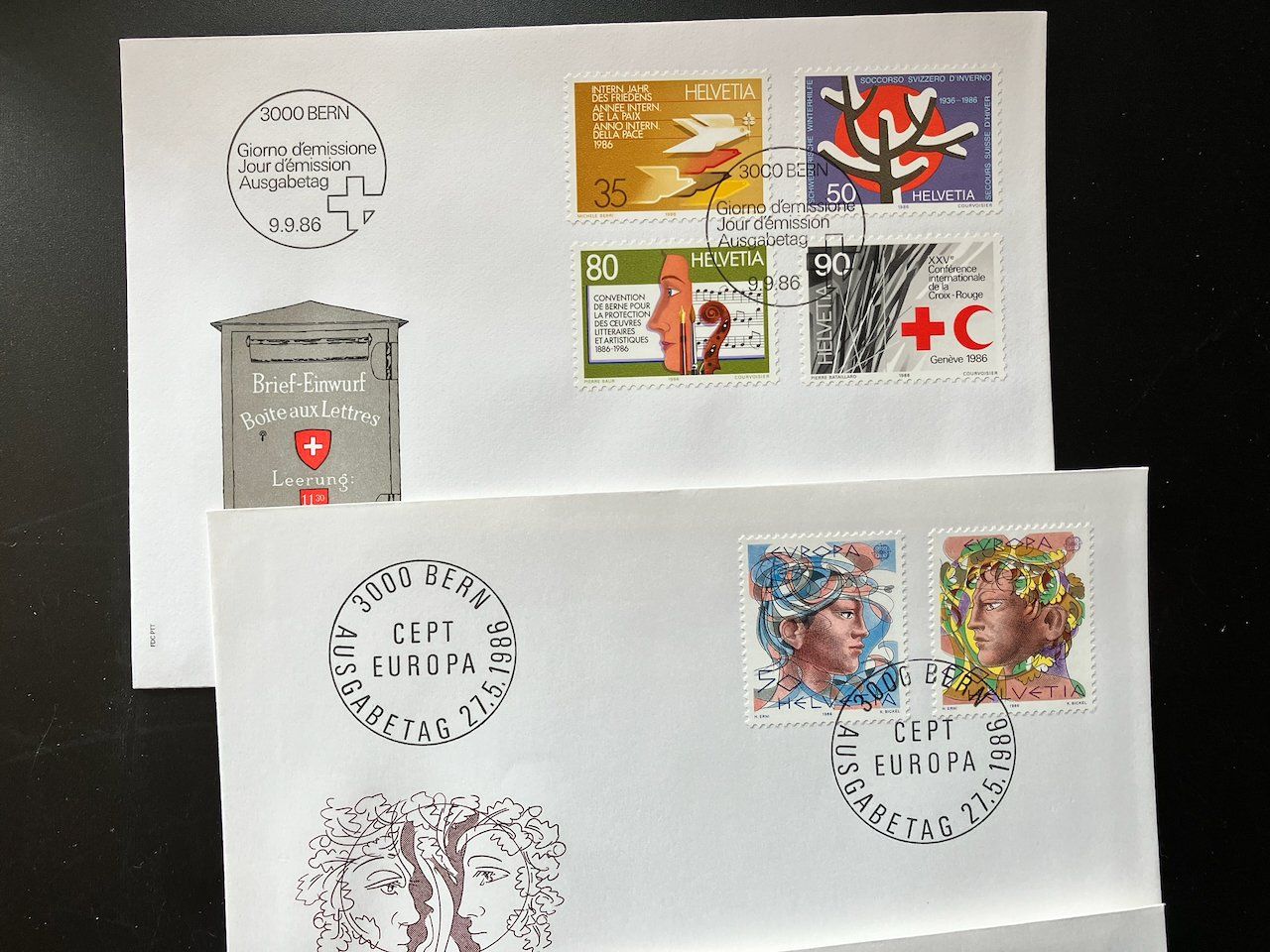 Tutti i francobolli: Schweiz FDC 1986 komplett – Usato da Nesslau venduto da zueri6 1