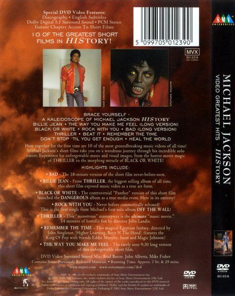 Tutti i DVDs: Jackson Michael: Video Greatest Hits DVD – Nuovo e nell'imballaggio originale da Steinhausen venduto da Vilivinili 1