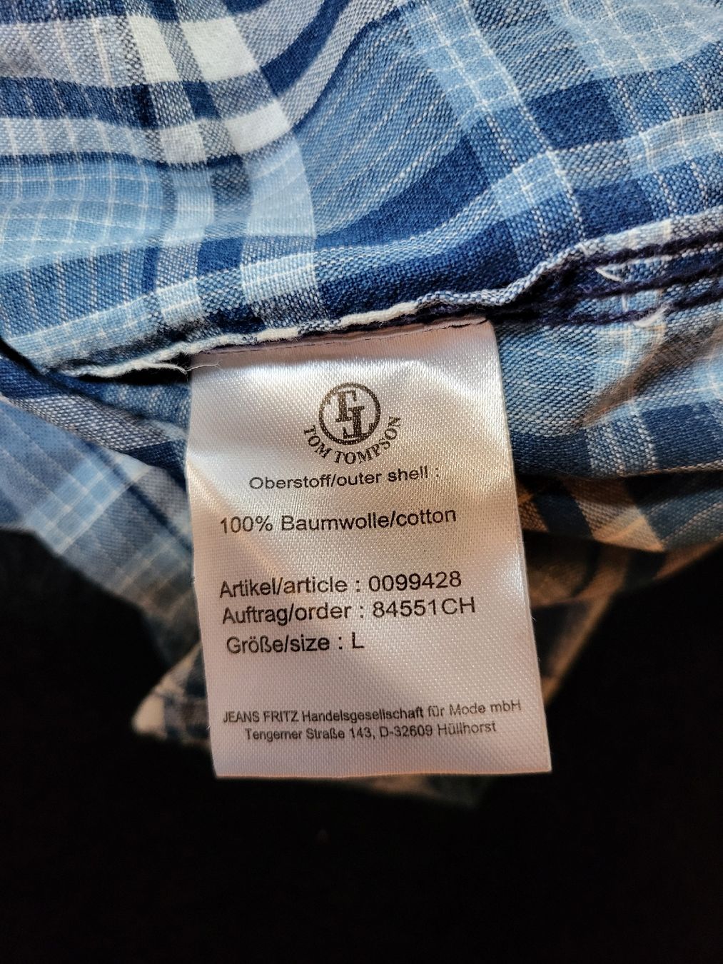 Camicie, T-shirt & Polo: Tom Tompson Hemd – Nuovo e nell'imballaggio originale da Zweisimmen venduto da Adorable 2