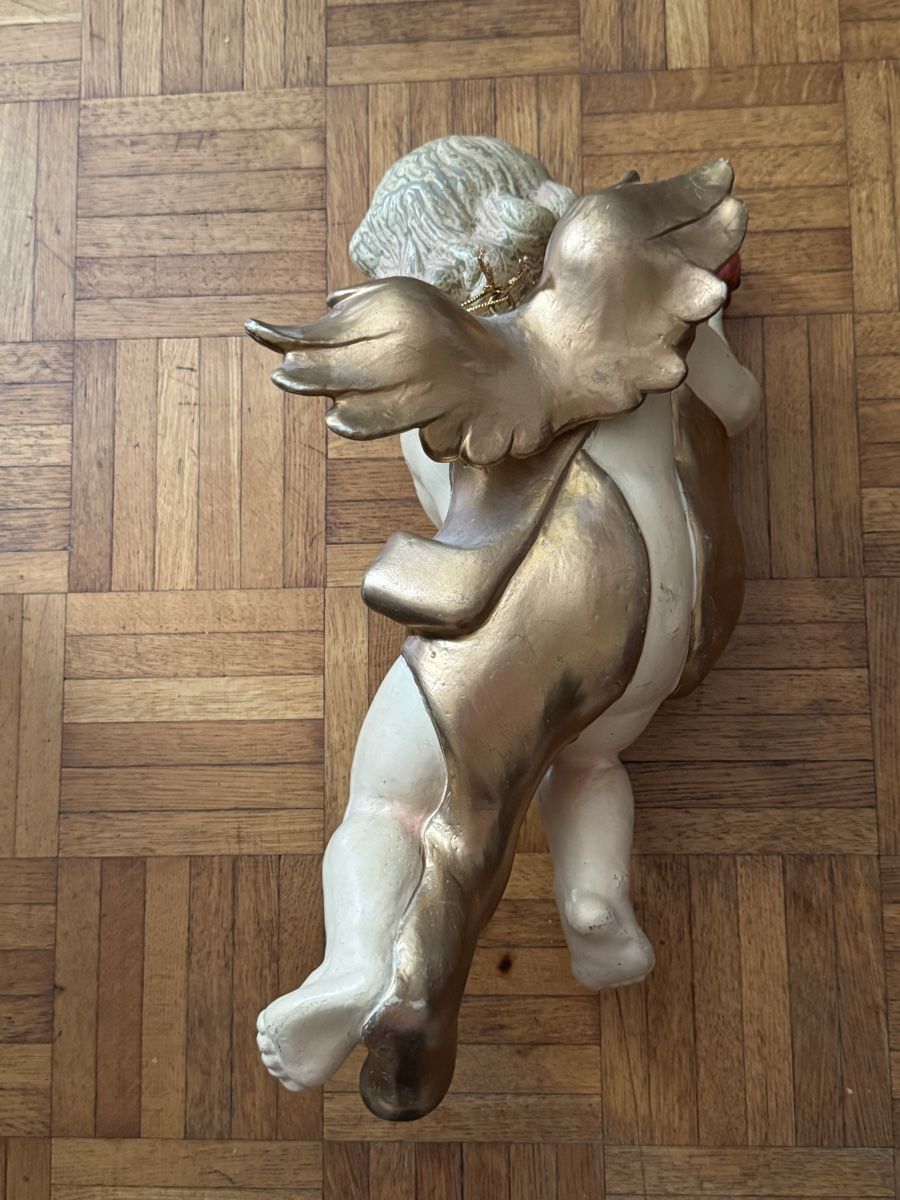 Figuren: Barocker Engel 1960 früher Kunststoff handbemalt – Gebraucht aus Grabs von Dekostuebli 4