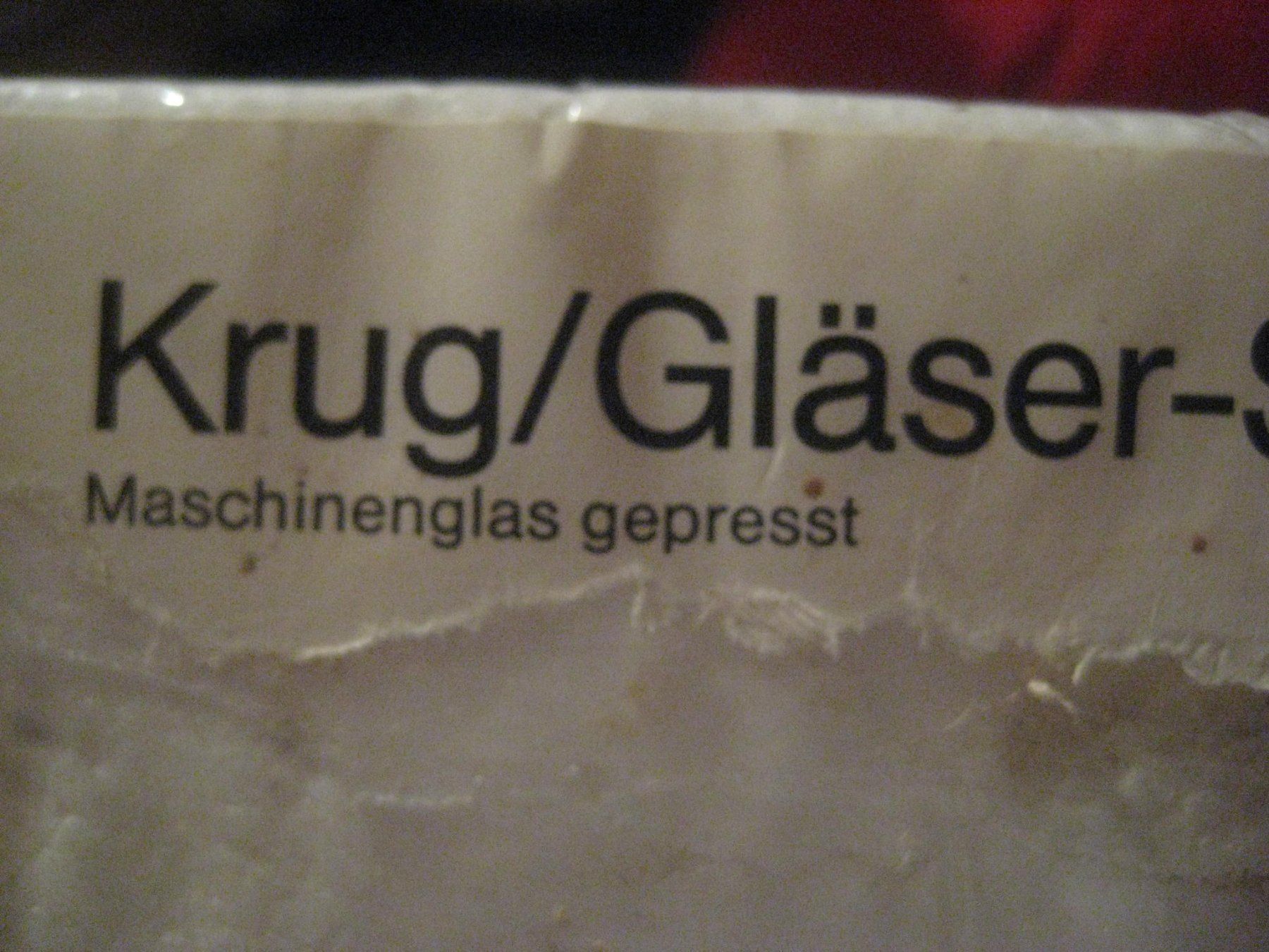 Verres: GLÄSER     UND  KRUG    SET – Neuf avec emballage d'origine à Uster par flocke1 1