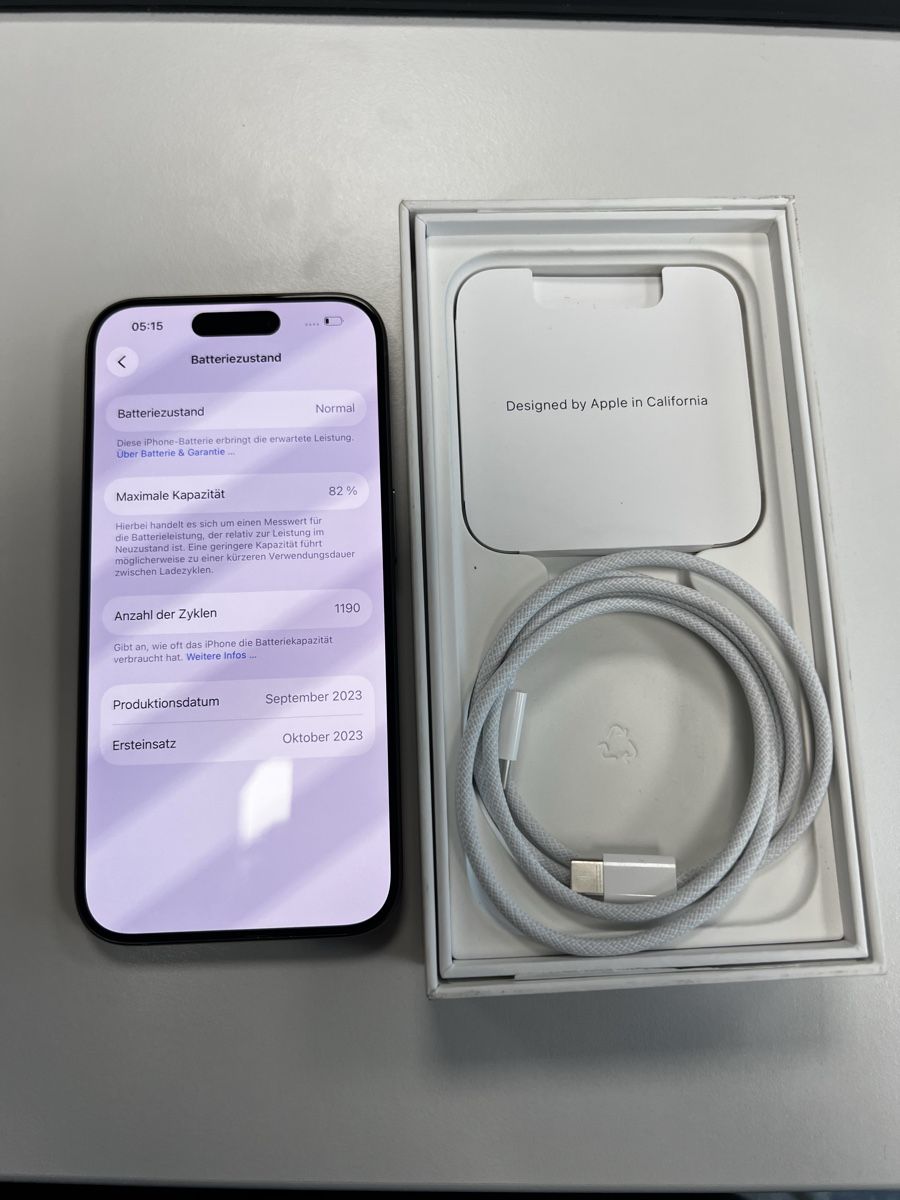 Apple Handys / Smartphones: Iphone 15 Pro 128 GB 82% – Gebraucht aus Bäretswil von ja4_gxz6 1