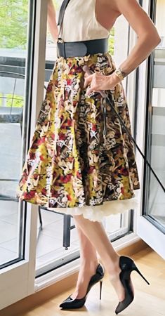 Petticoat Rockabilly Tellerrock mit Unterrock Pinup