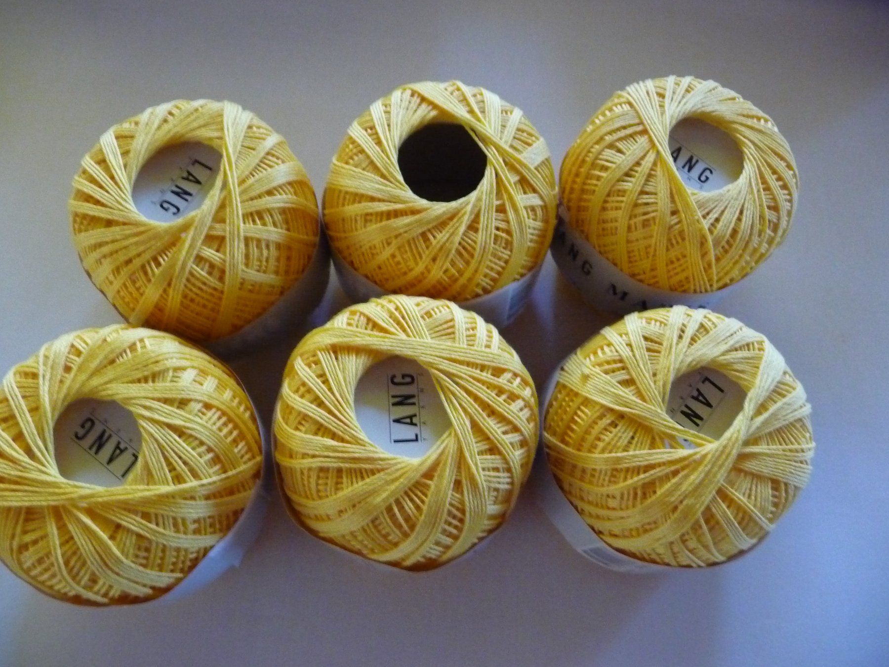 Lang Yarns Lana: 6 Knäuel Marisa Baumwolle – Nuovo (secondo la descrizione) da Kirchberg BE venduto da lavendel02
