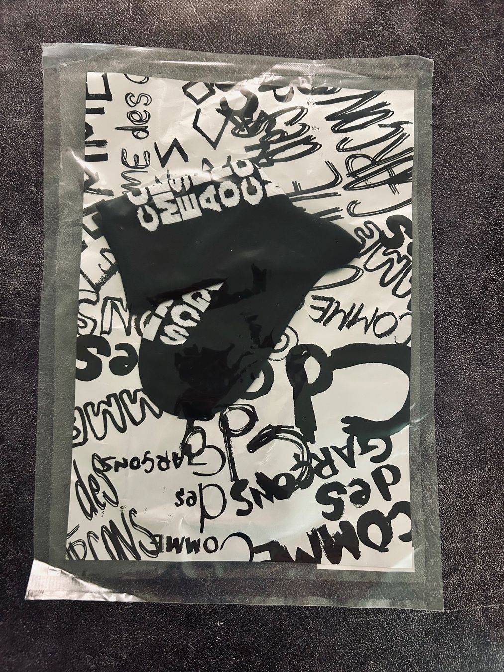 Calze: Cotton Ribbed Knit Logo Print Socks Comme des Garçons – Nuovo e nell'imballaggio originale da Zürich venduto da Ferienan 6