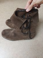 Mittelalter Wildleder Stiefel Gr. 44
