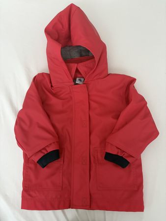 Regenjacke Petit Bateau rot 12m/74cm 