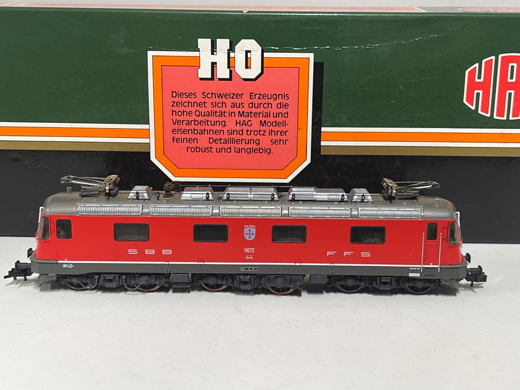 Hag Modellini di ferrovie: Hag Re6/6 SBB Balerna Nr.208 H0 DC Analog – Usato da Neuenhof venduto da ludovicco 1