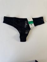 String, PASSIONATA, Gr. 38, Schwarz mit Blumenmuster, 3 Stck