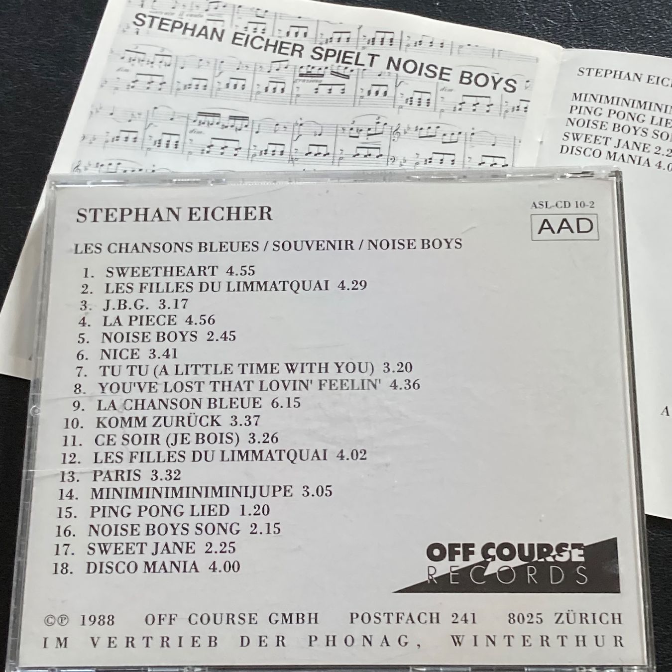 CDs: Stephan Eicher - Les Chansons Bleues / Souvenir / Noise Boys – Gebraucht aus Bern von Ntsamina 1