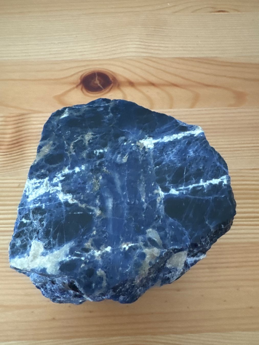 Minerali & Pietre curative: Massiver Sodalith-Stein (für Teelicht oder Kerze) – Nuovo (secondo la descrizione) da Zürich venduto da Tarafo5 3