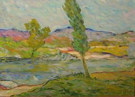 BARBLAN, OSCAR (1909-1987); FLUSSLANDSCHAFT