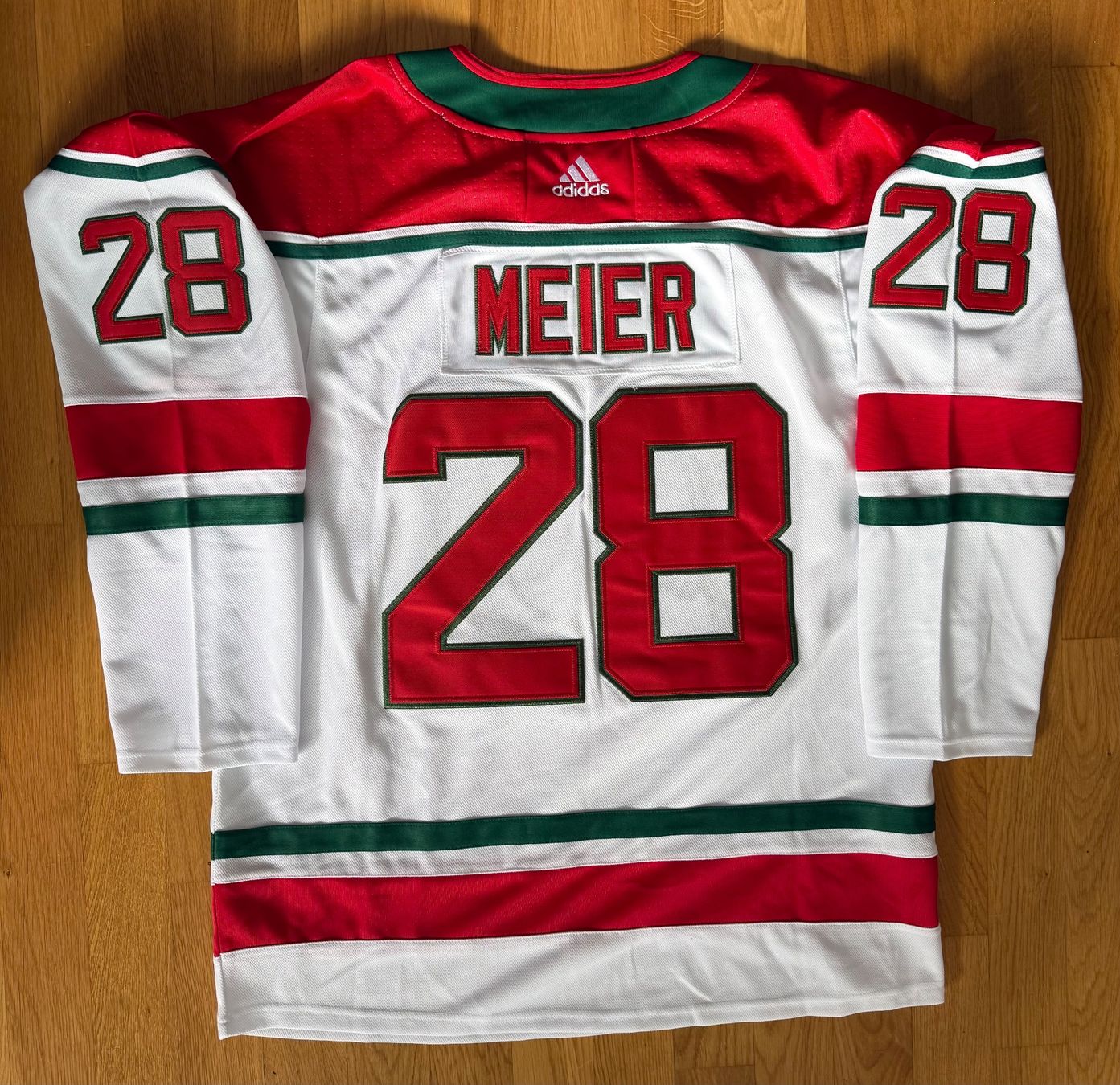 Canottiere & Pantaloni: NHL-Jersey / Timo Meier / New Jersey Devils – Nuovo (secondo la descrizione) da Ostermundigen venduto da airline-trolley