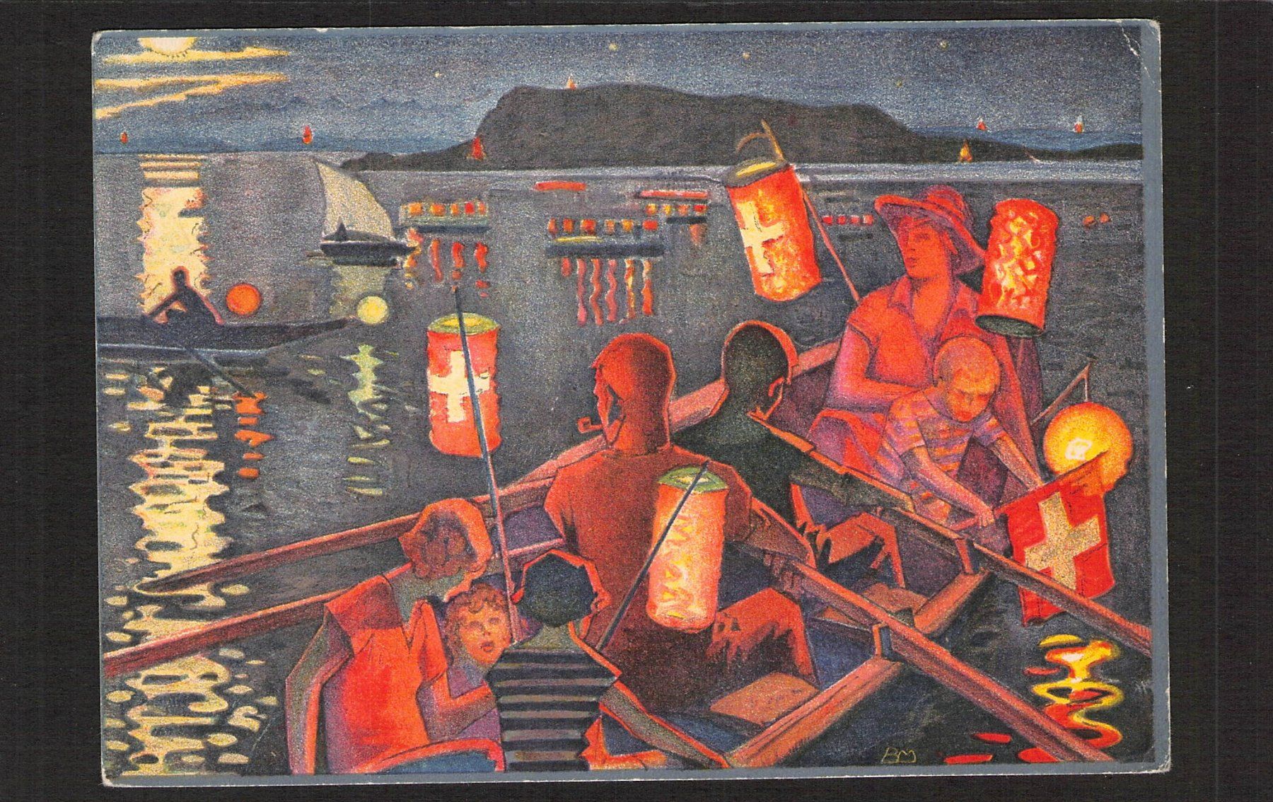 Alle Briefmarken: Bundesfeierkarte 1932 , Nr. 56 e , gel.22.X.1932 – Gebraucht aus Reichenburg von Pipo-67 1