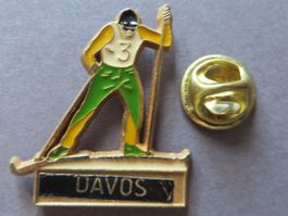 PIN SCHWEIZ TOURISMUS DAVOS, SKI LANGLAUF