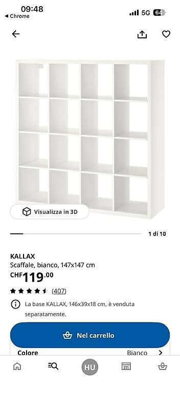 Ikea Scaffali: Kallax ikea – Usato da Davesco soragno venduto da Gaby230