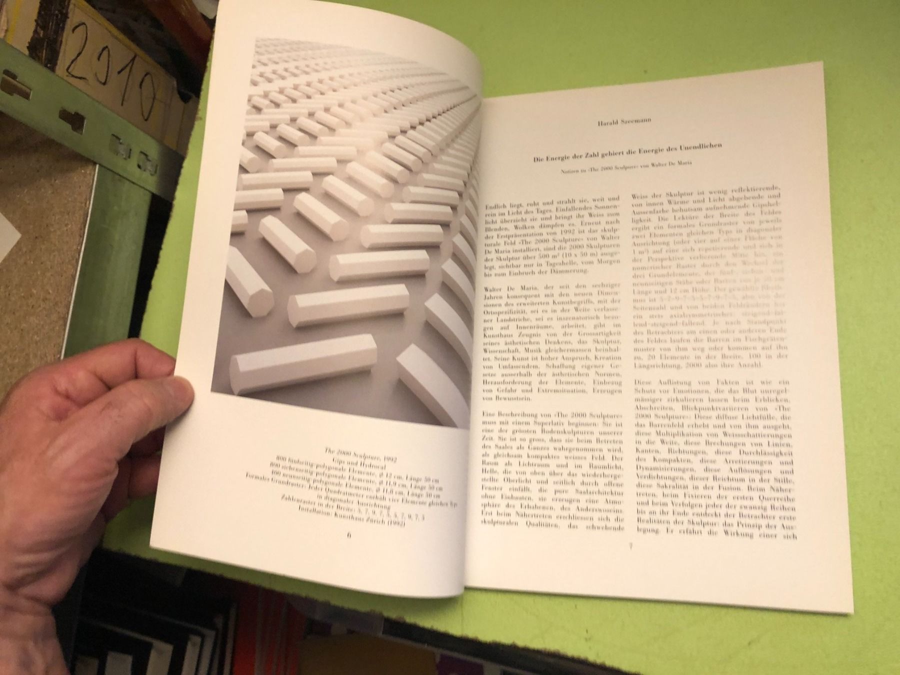Libri: Walter de Maria: The 2000 Sculpture. – Usato da Zürich venduto da allp 3