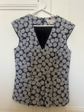 Michael Kors haut à motif, noir et blanc taille 2