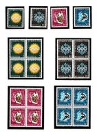 4 Sondermarkensätze 1948  OLYMPISCHE WINTERSPIELE ST. MORITZ