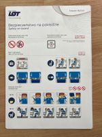 LOT Safety Card Embraer