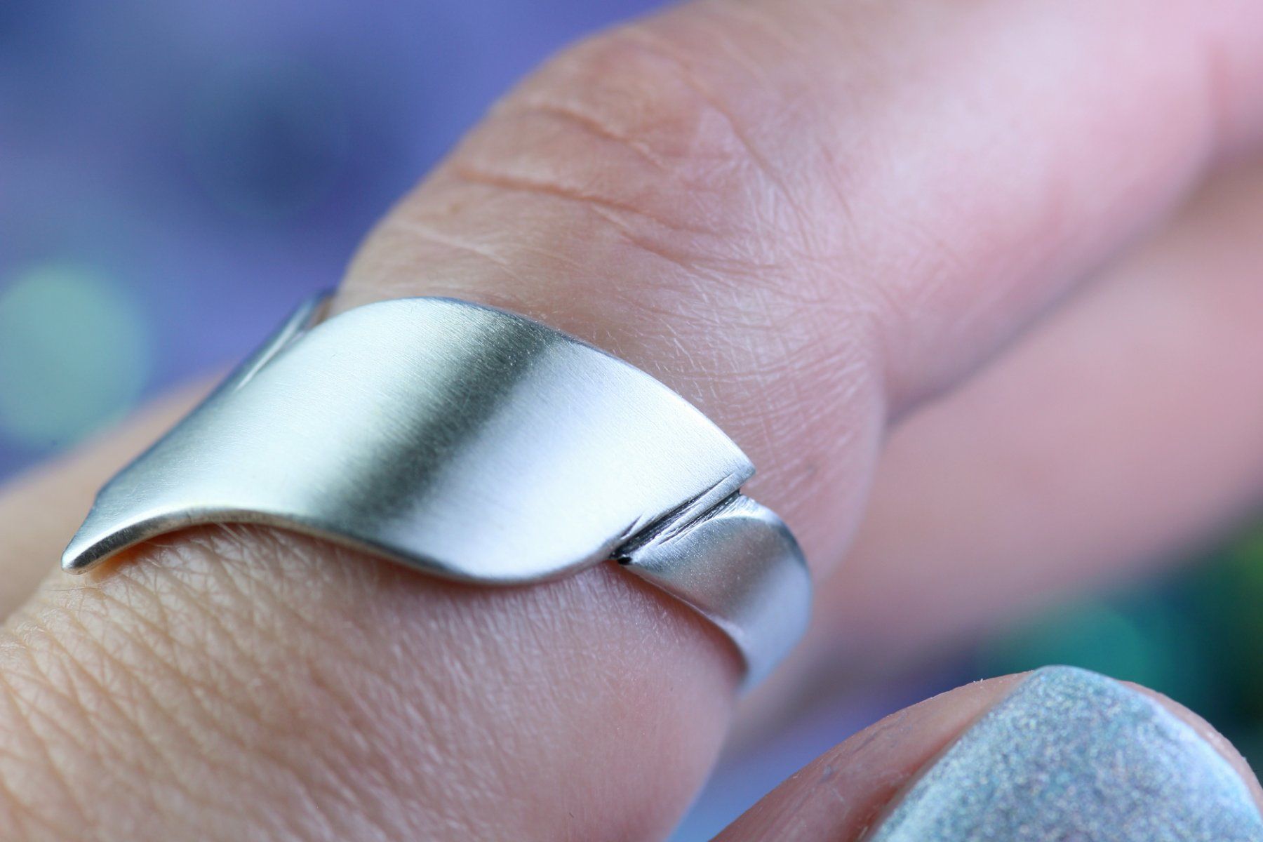 Anelli: MARELIA Ring · Designer Silberring 925 mit matter Oberfläche – Nuovo e nell'imballaggio originale da Bern venduto da OSONO.Design 3