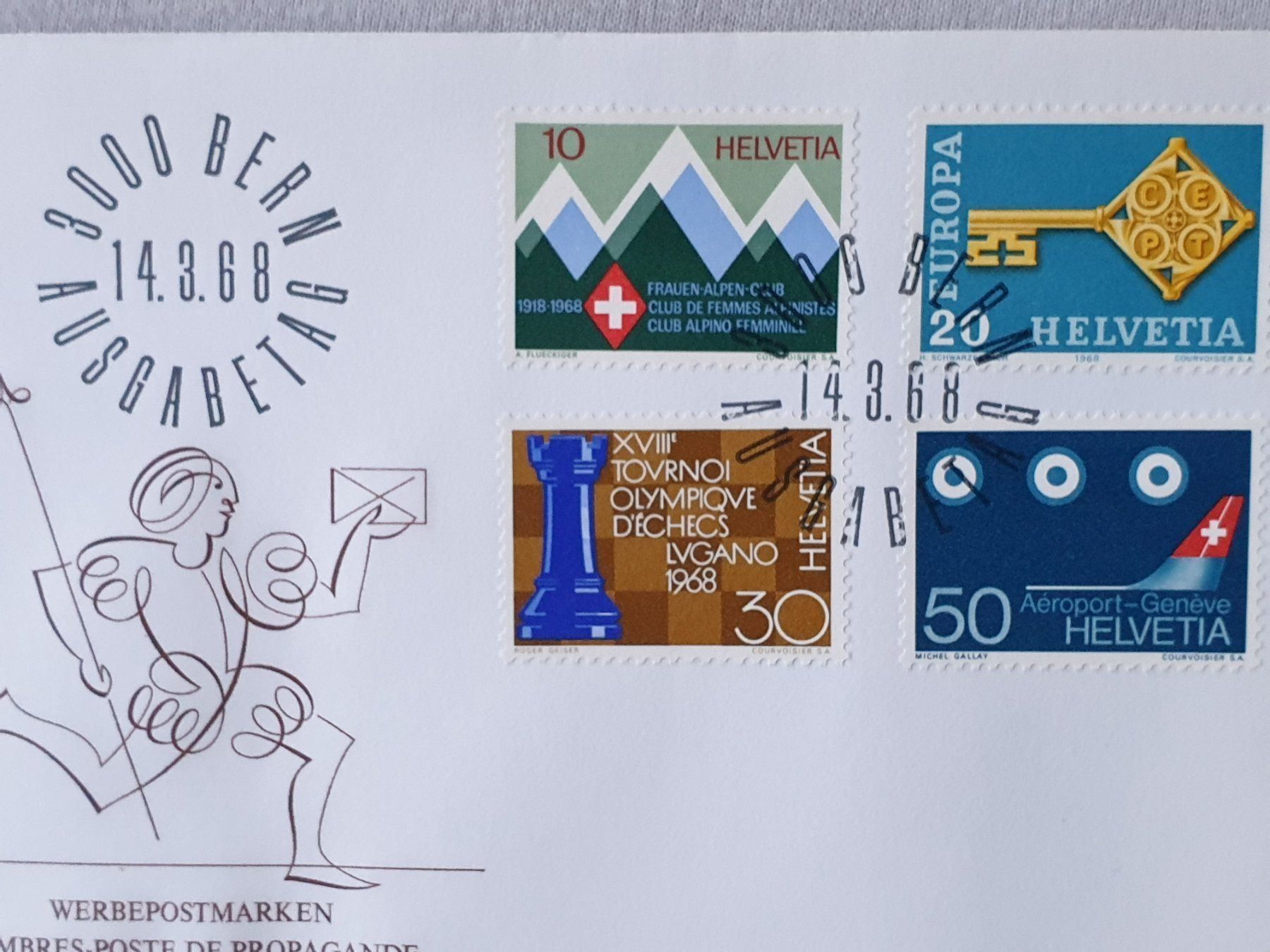 Tutti i francobolli: (70) «Werbemarken I»  1968 – Usato da Schwarzhäusern venduto da Inot3 1