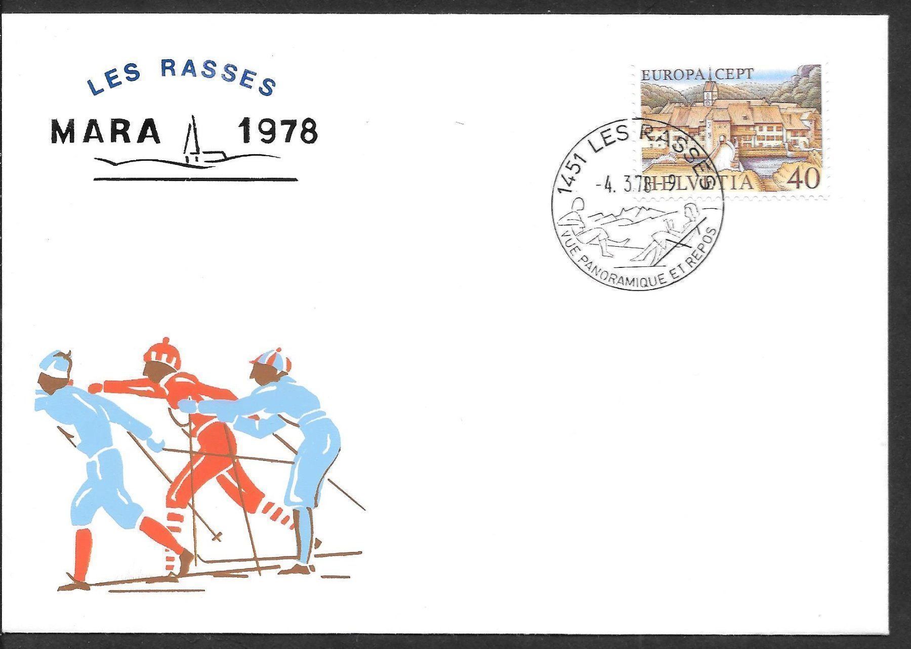 Tous les timbres: Sonderbrief MARA Les Rasses 4.3.1978 – Neuf (Voir description) à Olten par clotaldi