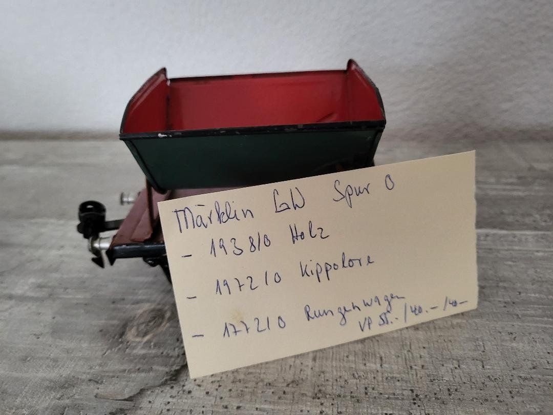Märklin Modelleisenbahnen: Märklin Spur 0 Güterwagen 1972/0 Kipplore rot – Gebraucht aus Dielsdorf von  1