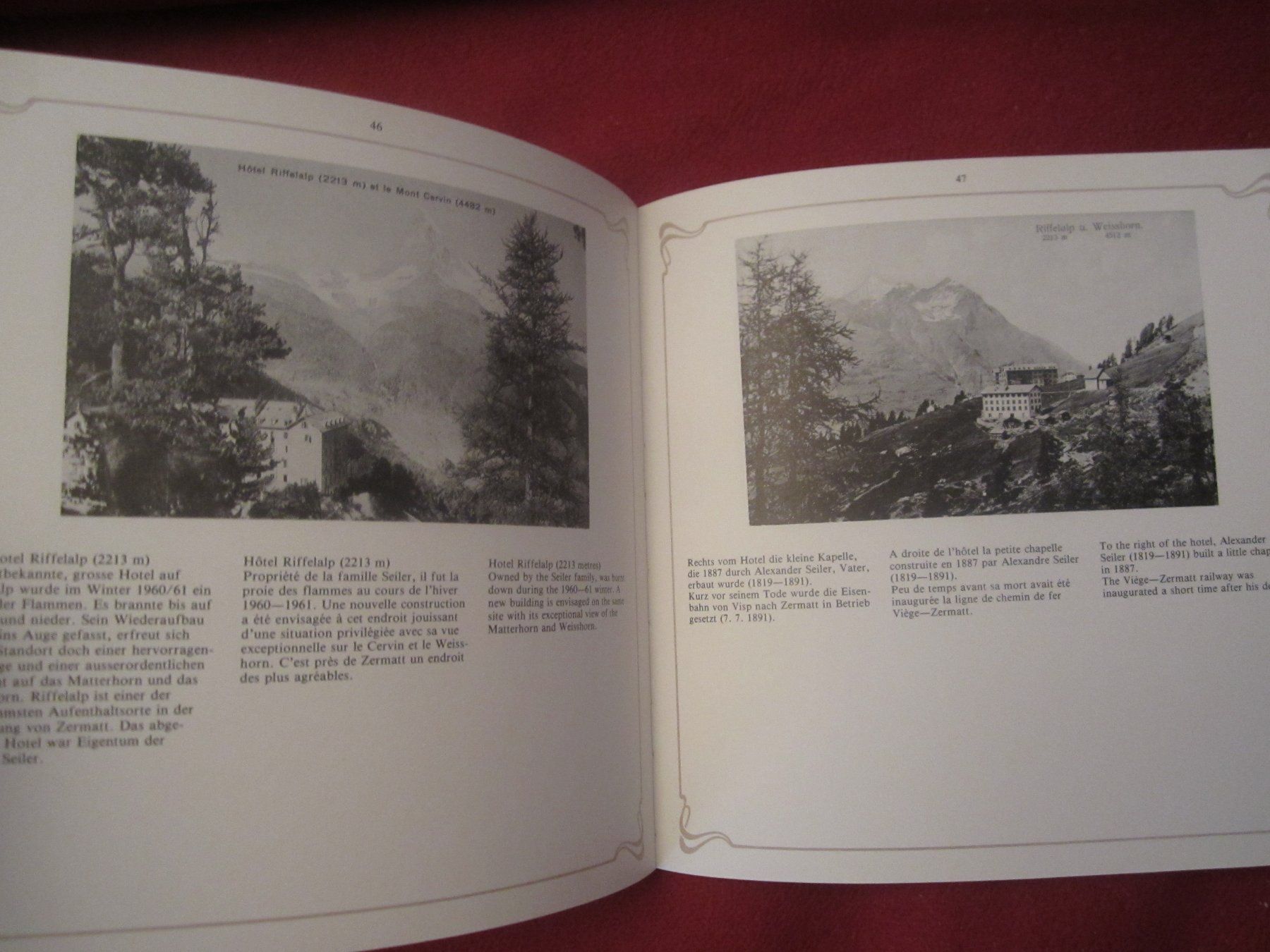 Livres: 2x Zermatt Bücher, alte Ansichtskarten, Walliser Alpen – D'occasion à Volketswil par nemo2000 4